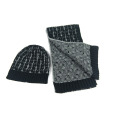 Mens Unisexe Hiver Écharpe Chaud Beanie Set Câble Écharpe Tricotée (SK807S)